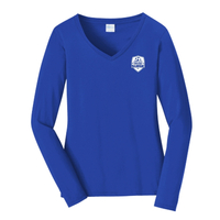 Port & Company Women's Long Sleeve Fan Favorite V-Neck Tee